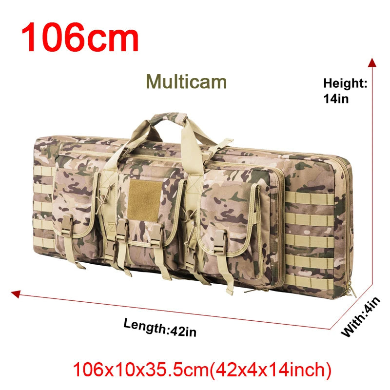 LQARMY 32 38 42 48 inch Double Rifle Case  Airsoft Gun Case