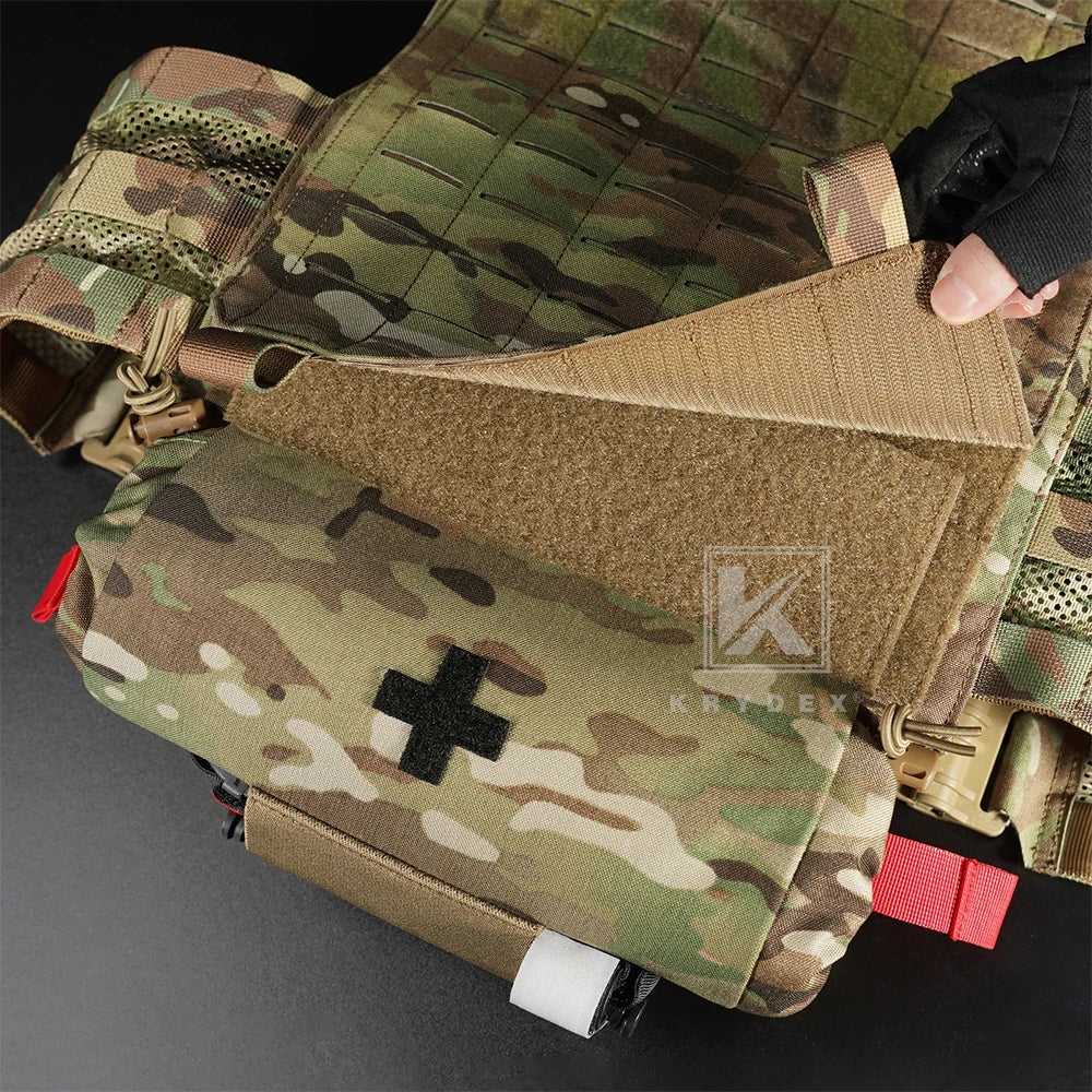 KRYDEX Tactical Roll Up Medic Pouch First Aid Trauma EMT