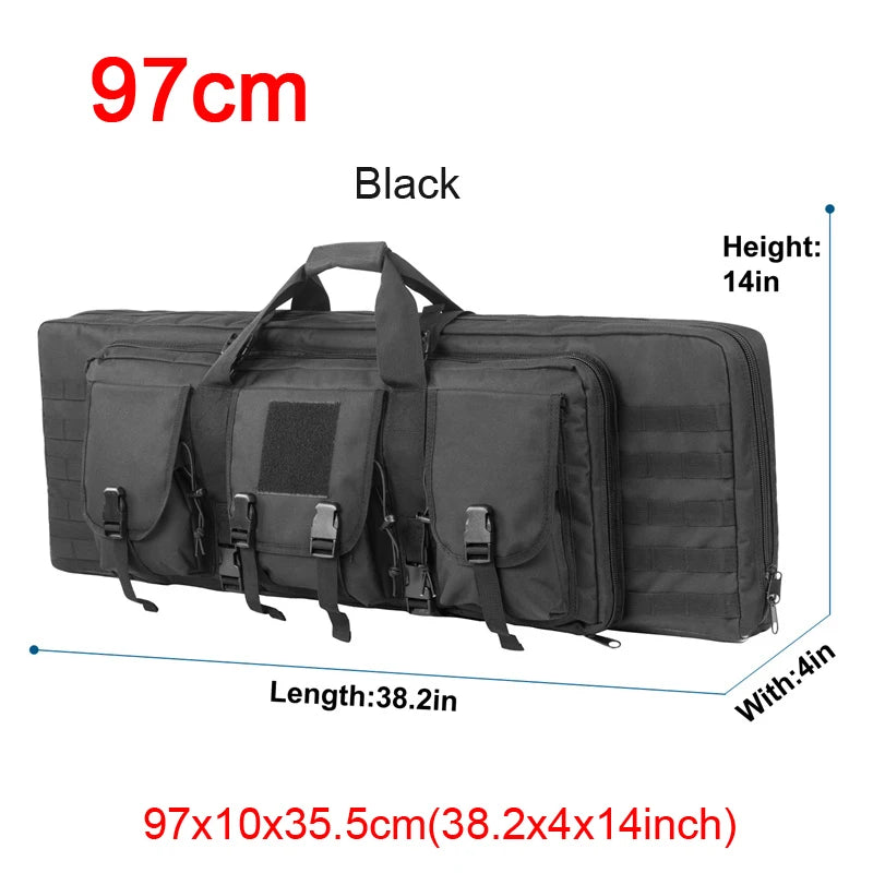 LQARMY 32 38 42 48 inch Double Rifle Case  Airsoft Gun Case