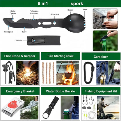 Outdoor Supplies Camping Emergency Equipment Camping Survival Tool Set Multifunction