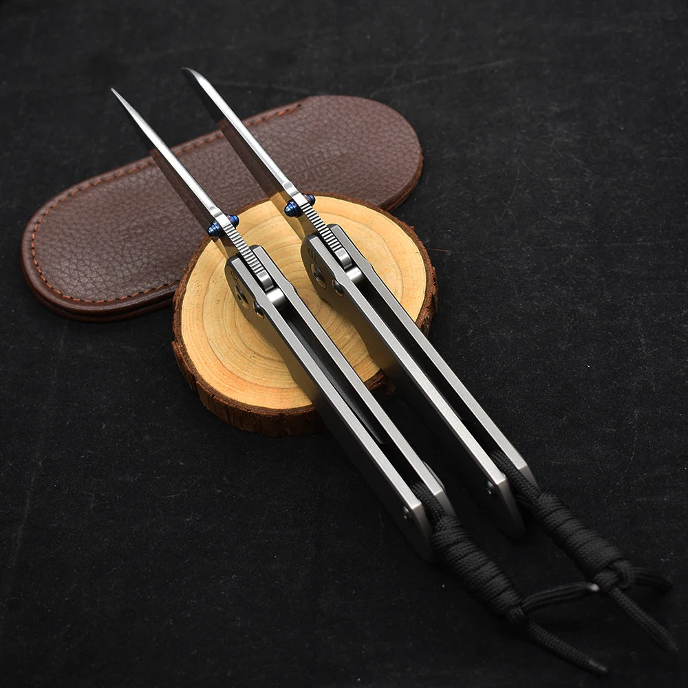 Chris Reeve CR S35VN Blade Ball Bearing  Titanium Alloy Survival Tool High Hardness Sharp EDC