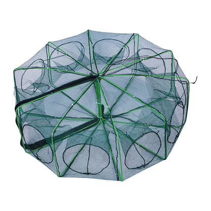Folding lobster cage 2025  fish shrimp crayfish crab fishing net nylon material