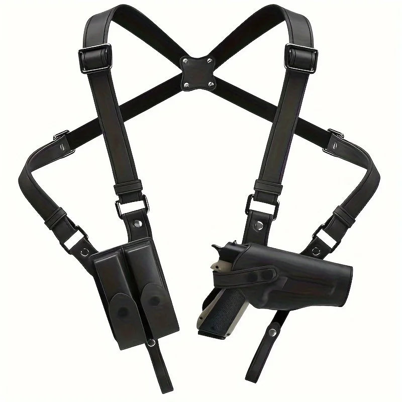 New Universal Vertical Shoulder Strap Holster Type 92 1911 Leather