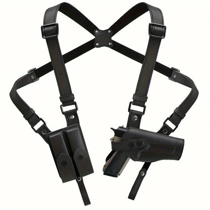 New Universal Vertical Shoulder Strap Holster Type 92 1911 Leather