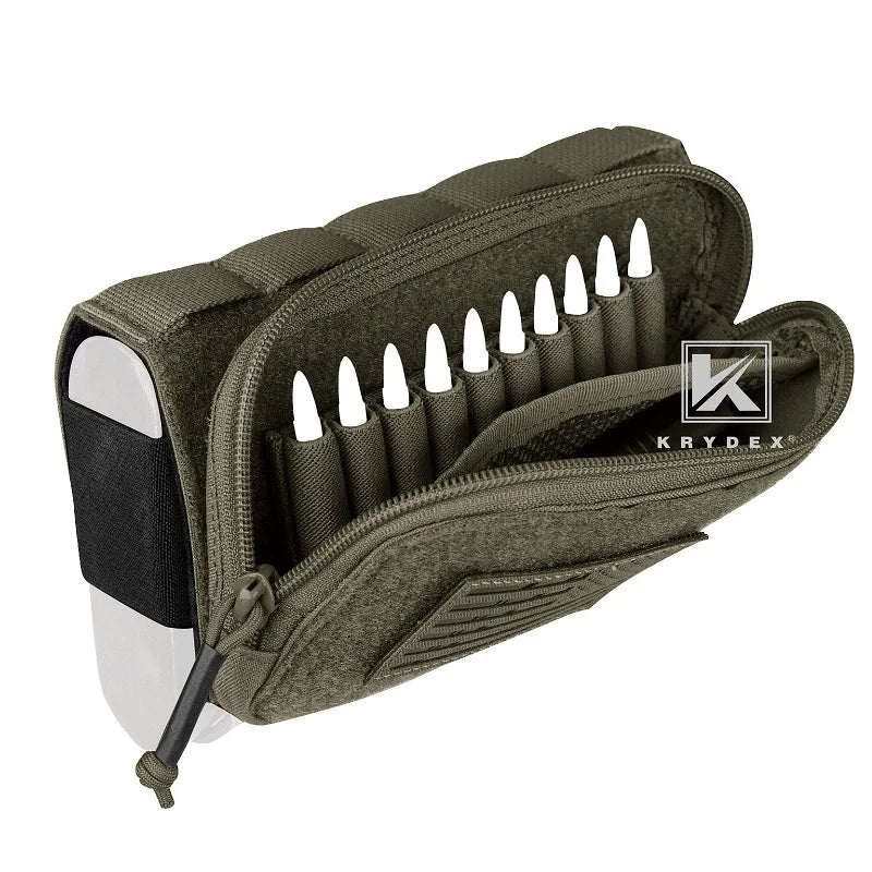 KRYDEX Tactical Rifle Stock Pack For Right Hand Cheeck Pad Buttstock