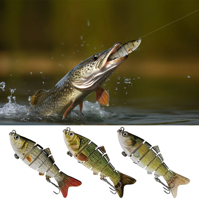 Jointed Hard Artificial Fishing Lures Bionic Crankbait Sinking Wobblers Sea Plastic Fishing Accessories