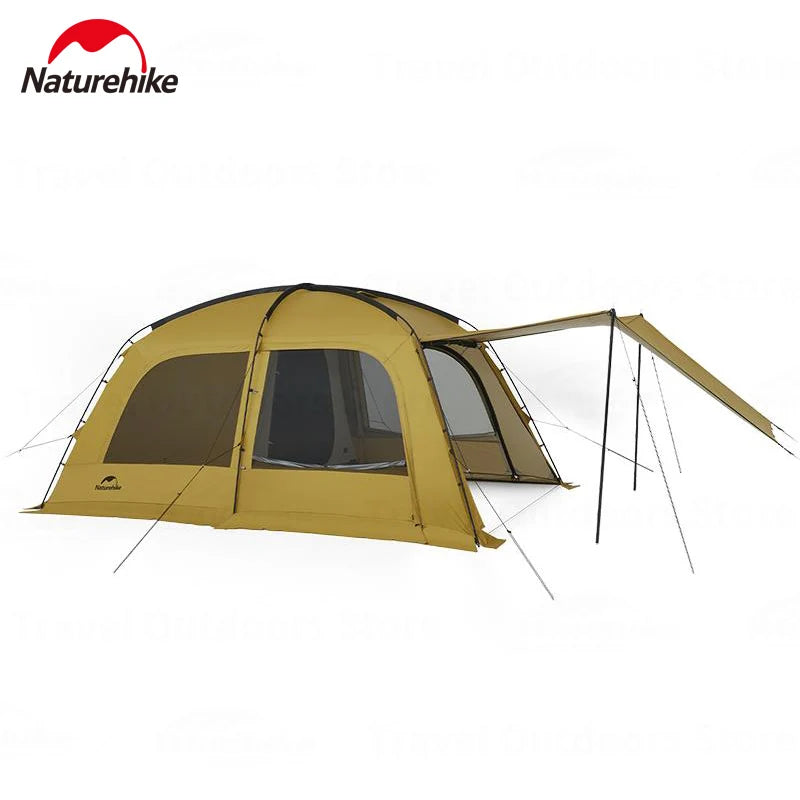 Naturehike Dunes 10.9 Camping Tent 6 People 4 Seasons Dome Extended Canopy Outdoor Waterproof Large  Tent With Chimney Hole