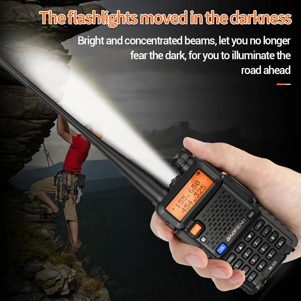 1/2PCS Baofeng M-5R 8W Walkie Talkie Multi Band Type-C Wireless Copy Frequency AM Long Range For UV-5R Two Way Ham Radio