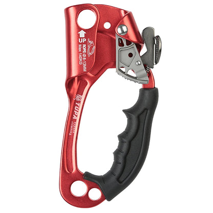 Hand Ascender Vertical Rope Ascender Rock Climbing Equipment 140kg Bearing Capacity