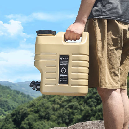 10/11/12L Drinking Water Container with Spigot Leakproof Camping Water Tank Large Capacity