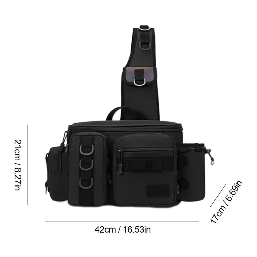 Fishing Waist Pack Sling Bag Water-Resistant  Lightweight