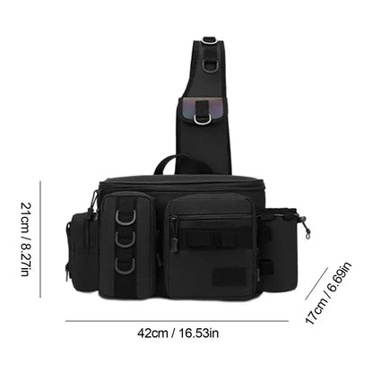 Fishing Waist Pack Sling Bag Water-Resistant  Lightweight