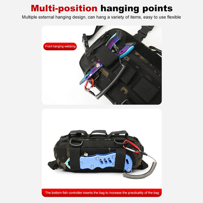 Fishing Tackle Bags  Fanny Pack   Camping Shoulder Crossbody Bag
