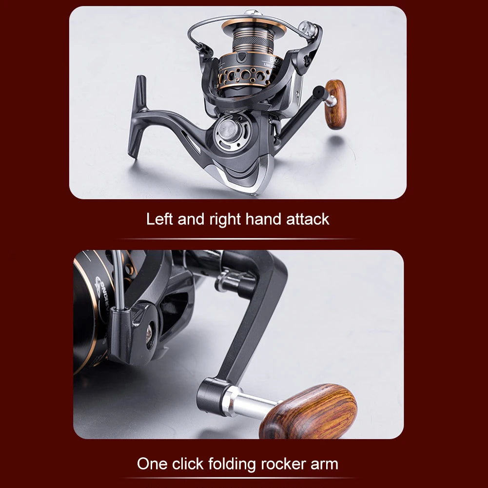Spinning Reel  Water Resistance  13 Bearings Max Drag Power Fishing Reel Long Cast Offshore Trolling Reel