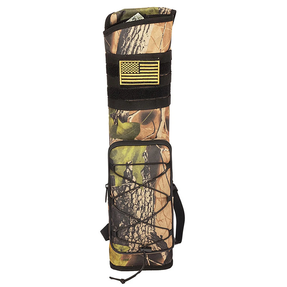 Archery Bow Holder Compound Recurve Bow Quiver Storage Bag Bottom Thickening Adjustable Strap