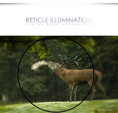 4X32 Hunting Scopes Real Fiber Optics Grenn Red Dot Illuminated Etched Reticle Tactical Optical Sight