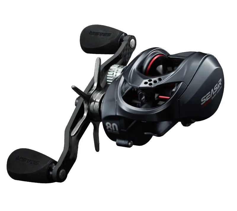 Seasir Salminus Baitcasting Reel Metal Aluminum Frame Two Spools 8.0:1 11+1BB Drag 12KG Fishing Reel