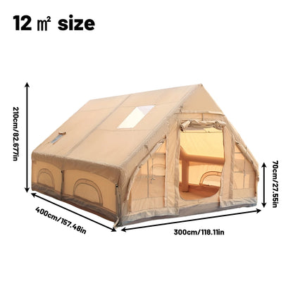 Inflatable Tents For Adult Camping, Luxury Camping Tents, Inflatable Tents With Stove Plug, 4/6/8 Person Family Camping