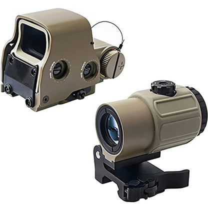 558+G43 Holographic Collimator Sight 558+G33/G45 Red Dot Optic Sight Tactical Hunting Gear W/20mm Rail Mounts&Quick Detach Lever