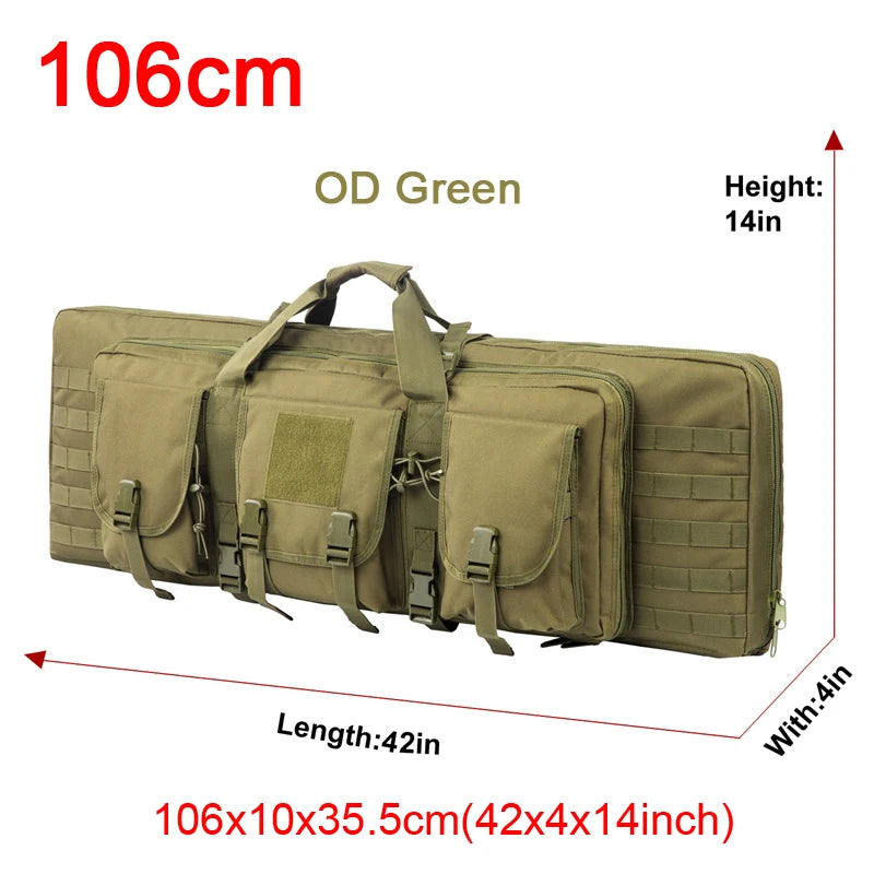 LQARMY 32 38 42 48 inch Double Rifle Case  Airsoft Gun Case
