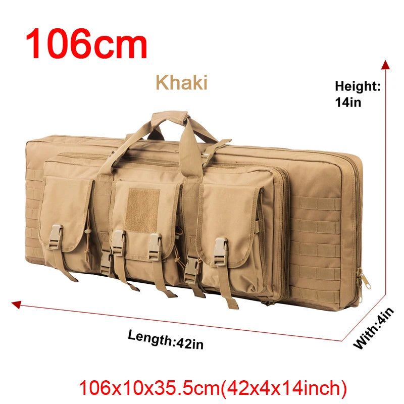 LQARMY 32 38 42 48 inch Double Rifle Case  Airsoft Gun Case