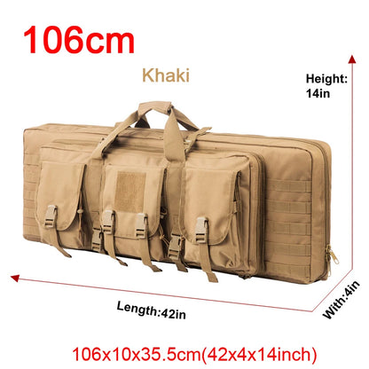 LQARMY 32 38 42 48 inch Double Rifle Case  Airsoft Gun Case