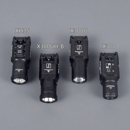 Tactical SureFire LOGO X300 Ultra XH35 X300UH-B Weapons Gun Light Lanterna Torch For Airsoft Pistol G17 G18 G19 G22 20mm Rail