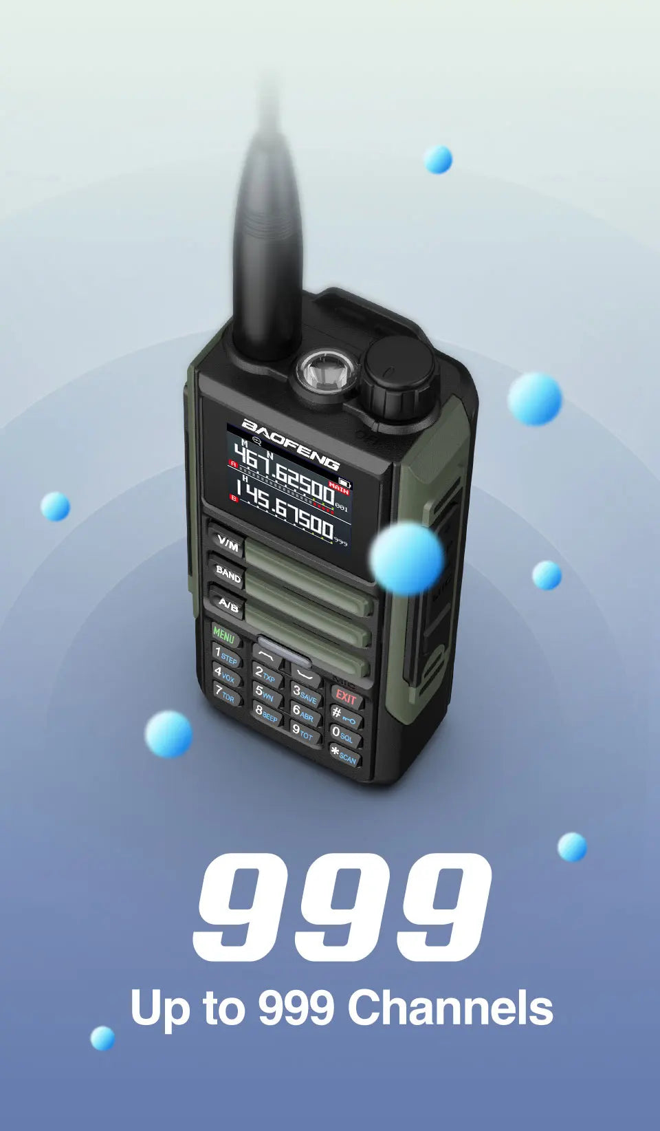 Upgrade Baofeng UV16M V2 Walkie Talkie 15W High Capacity AM FM 2-Way Radio Full Band LCD 999CH Frequency Copy NOAA Noise Reduce