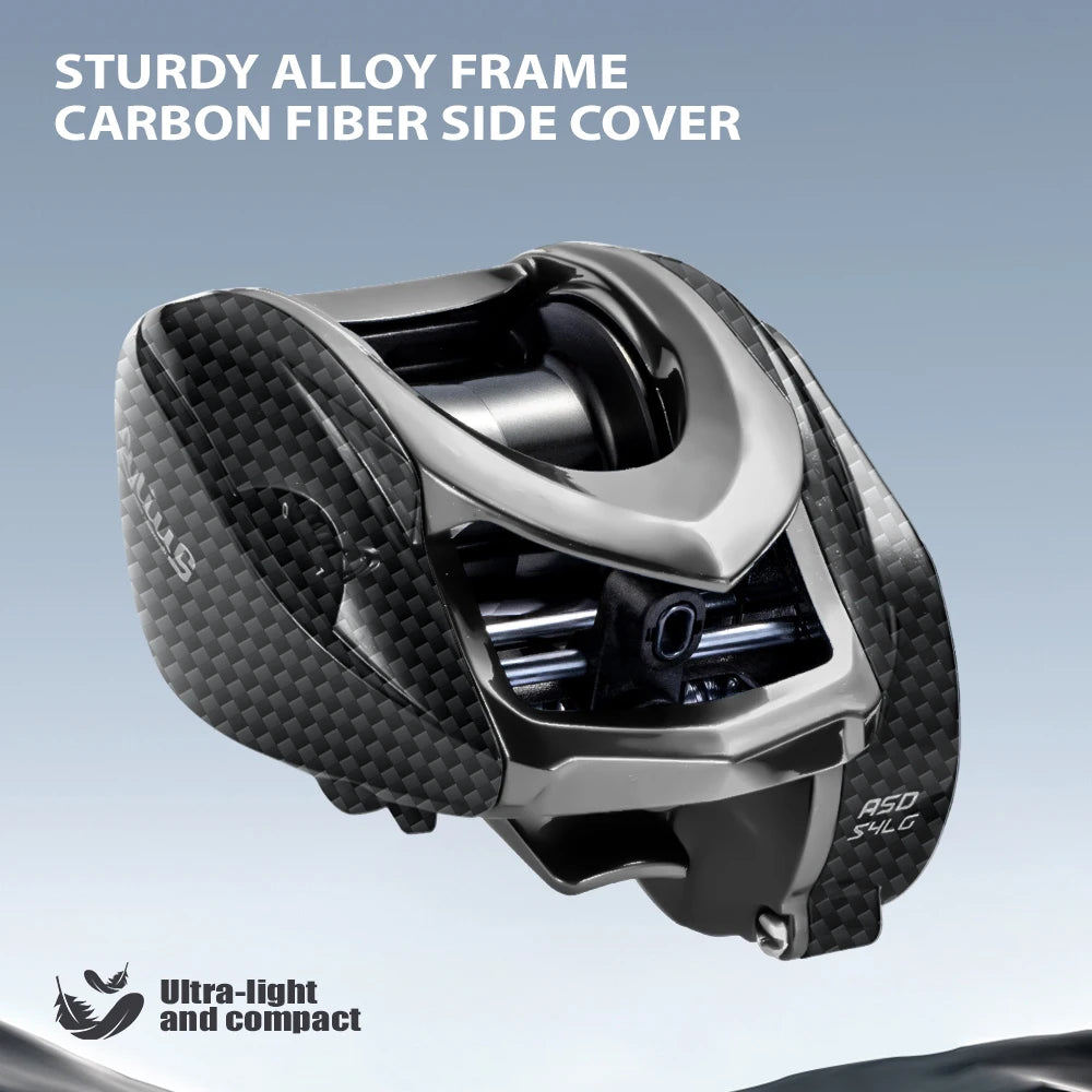 SOLOKING ASHMOON Alloy Baitcasting Reel 12+1BB 6KG Power Long Handle