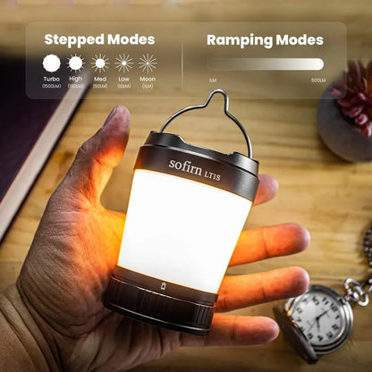 Sofirn LT1S Camping Light USB C 21700 Rechargeable  Lantern 2700K-6500K