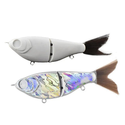 12cm  Unpainted Glider Swimbait Blank Artificial Slow Sinking Swim Bait