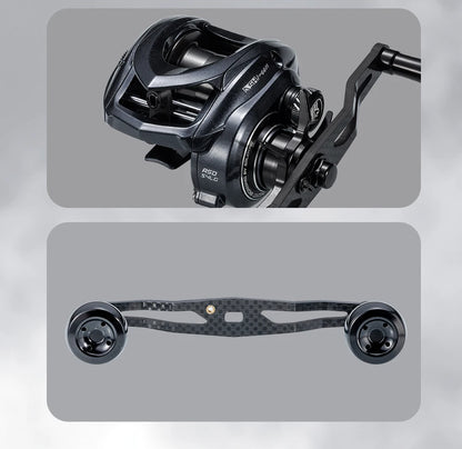 SOLOKING ASHMOON Alloy Baitcasting Reel 12+1BB 6KG Power Long Handle