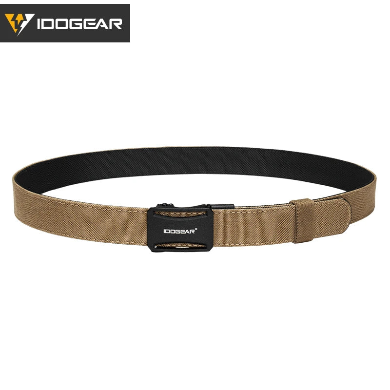 IDOGEAR Tactical Ratchet Belt 1.25” EDC Gun Belt Heavy-Duty Nylon CCW Belts