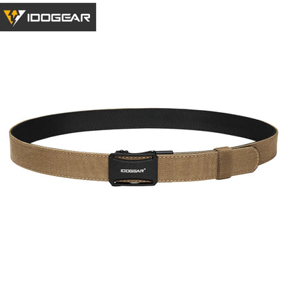 IDOGEAR Tactical Ratchet Belt 1.25” EDC Gun Belt Heavy-Duty Nylon CCW Belts