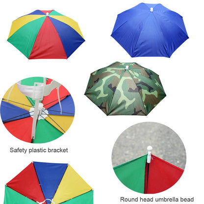 Outdoor Foldable Head Umbrella Hat
