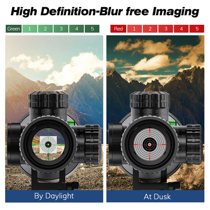 Tactical 4-16x44 AOE Riflescope Hunting Scopes Tactical  Red Green Illuminated Sight Sniper