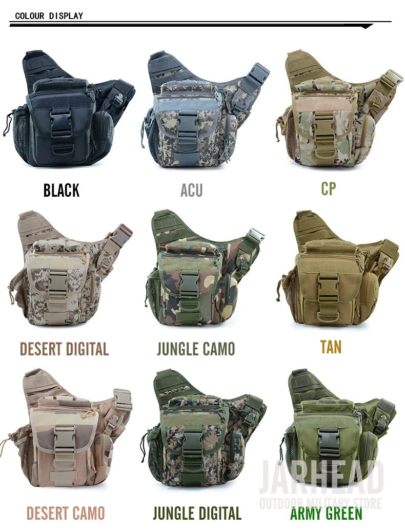 Outdoor Waterproof Durable Men Climbing Chest Shoulder Bag