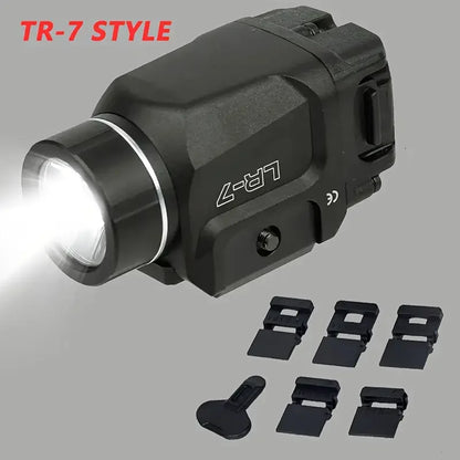 TLR7 Flashlight TR-7 X 500-Lumen Compact  Includes High, Low Paddle Switches and Key Kit, Black