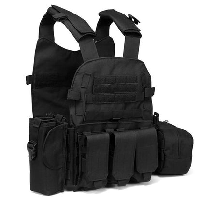 Nylon Tactical Vest Body Armor Hunting Carrier Airsoft Accessories CS Combat MOLLE Camo Military Army Vest for Outdoor Hunting