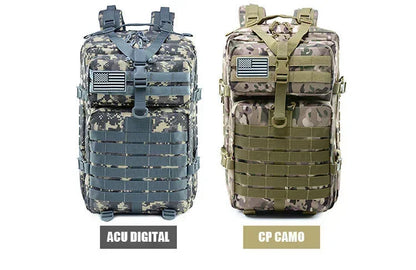 45L Man Hunting Tactical Backpacks Outdoor Traveling Trekking  Bags Outdoor 3P School Pack EDC Molle Pack for Hiking Bag