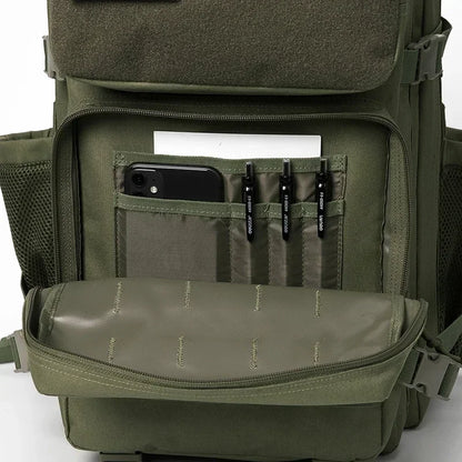 45L tactical backpack for outdoor sports hiking climbing travel with bottle holder