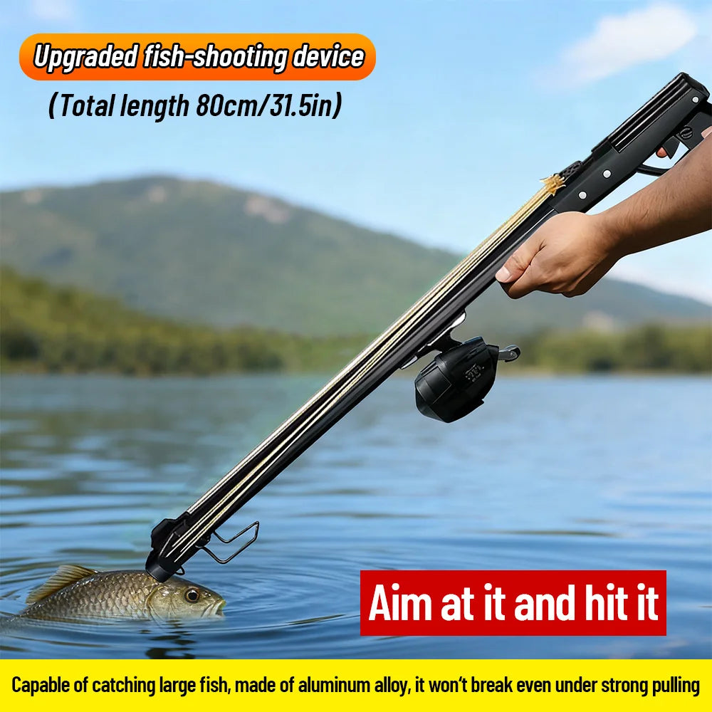 Fishing Slingshot Rod with Reel   Aluminum  Fishing Device