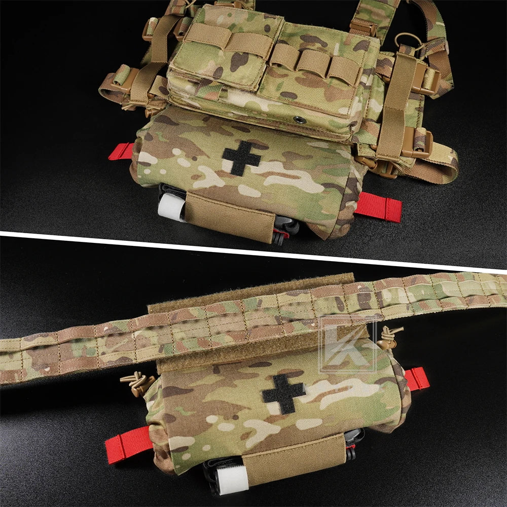 KRYDEX Tactical Roll Up Medic Pouch First Aid Trauma EMT