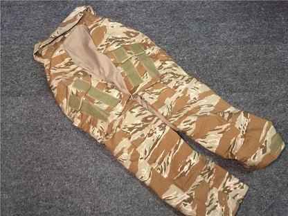 Desert Tiger Spotted Frog Suit Set, Outdoor Sports, G3 Frog Skin, Combat Pants, Training Suit, Gold, Tactical Top