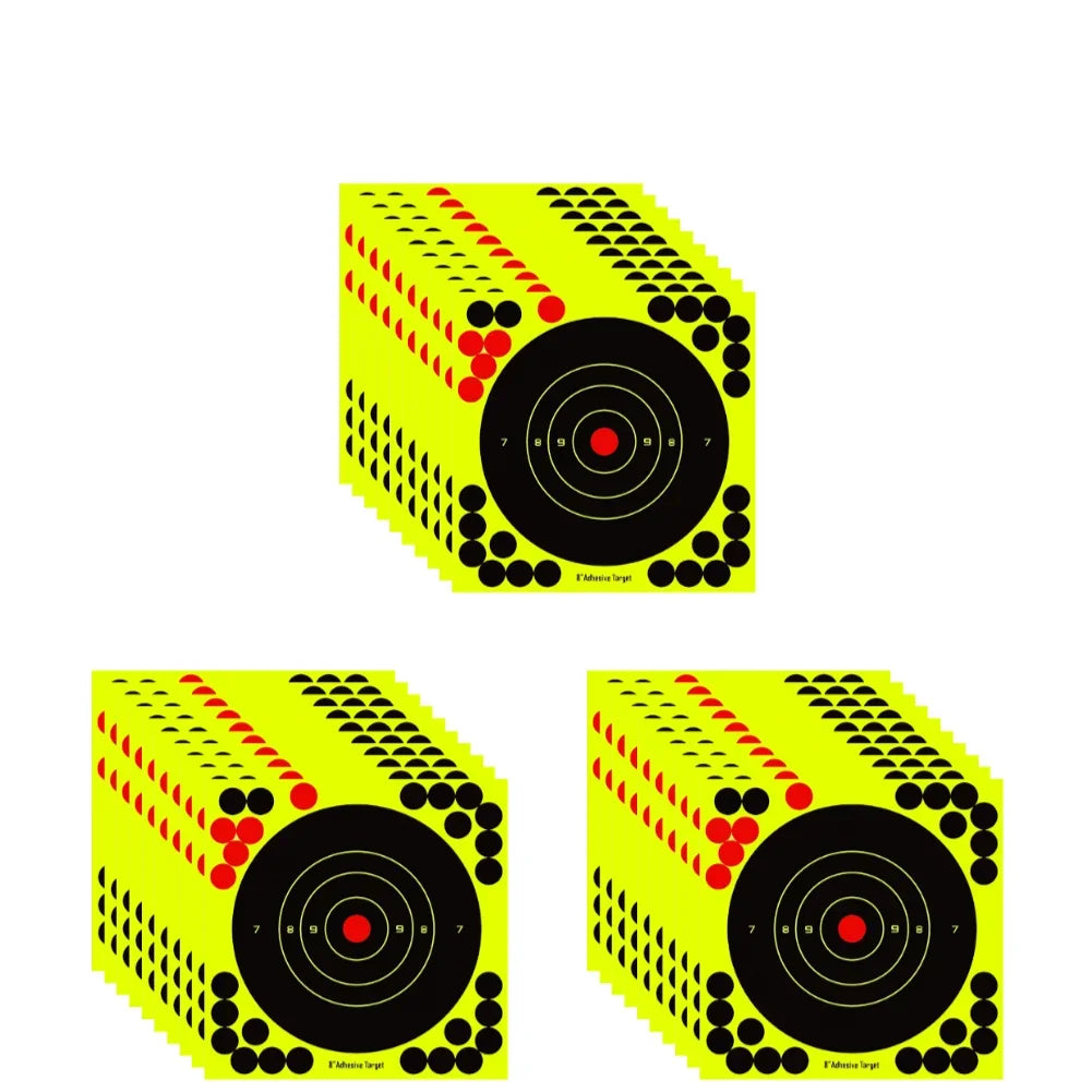 100-10PCS 8-inch Splatter Target High Visibility Adhesive Shooting Target Stickers Reactive