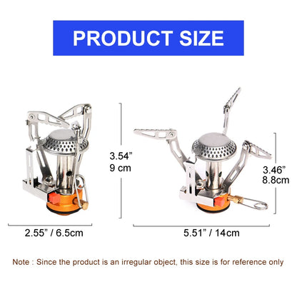 Camping Cookware Set Outdoor Tableware Equipment Supplies Burner Stove Folding Knife Fork Portable Pot Suit Tourism Cup