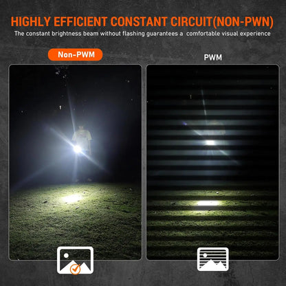 Wurkkos TD01C 21700 Rechargeable Tactical Flashlight LED USB-C 1800Lm Torch Buck Driver Throw 1000M IPX8 Waterproof Tail Switch