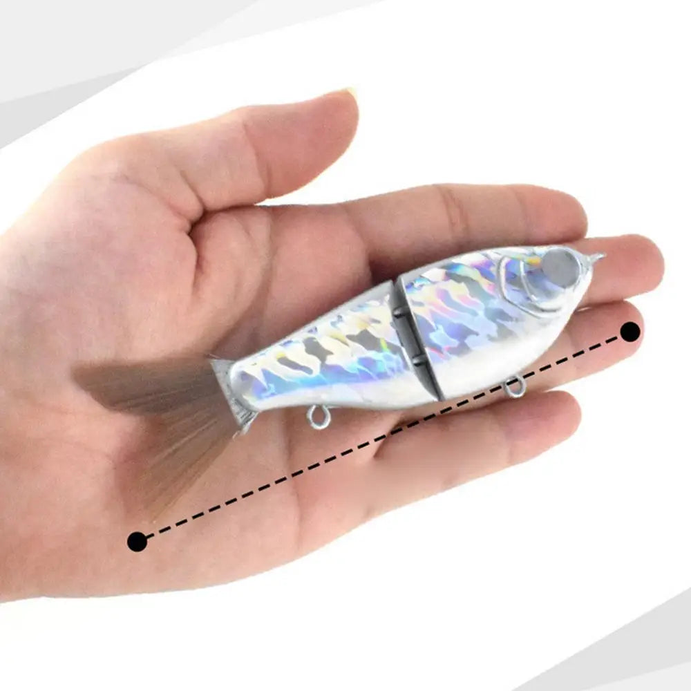12cm  Unpainted Glider Swimbait Blank Artificial Slow Sinking Swim Bait