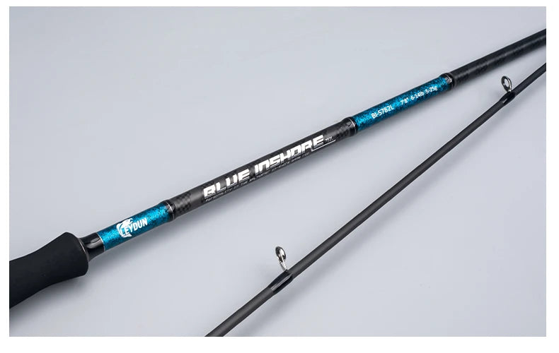 BLUE INSHORE Fishing Rods Inshore Breakwater Bass Rod S782L S862ML S902ML Saltwater Light Fast 2 Section Spinning Rods