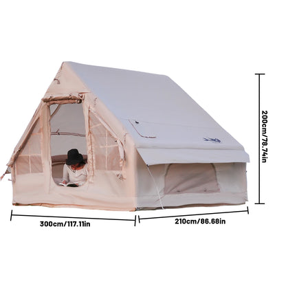 Inflatable Tents For Adult Camping, Luxury Camping Tents, Inflatable Tents With Stove Plug, 4/6/8 Person Family Camping